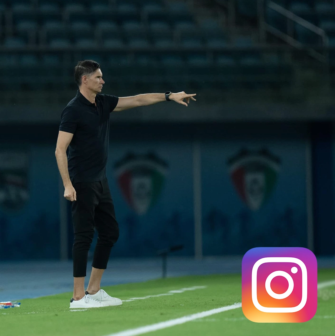 Abbildung von Thomas Brdarić, Fußballtrainer, Training, Coaching, klatchend